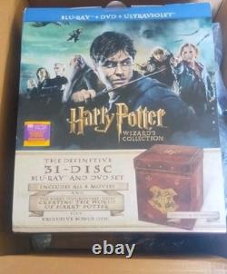 New Sealed Harry Potter Hogwart's Collection Set Blu-ray / DVD 2012 31-disk