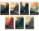 Olly Moss Harry Potter Giclee Prints Ltd. Edition Complete Set Of 7 Sold Out