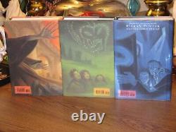 Original Complete Set Of 7 Harry Potter First Edition Hard Cover Vintage Books