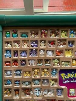 Pokemon Hasbro Mini Figures Display Case Complete 152 figures Toy Frame Rare