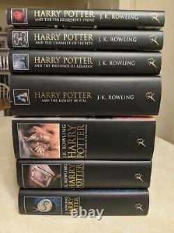 RARE! Harry Potter Complete Set Adult UK Edition Bloomsbury Hardcover Box