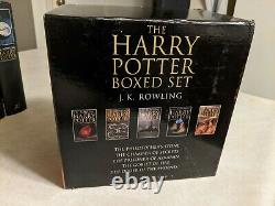 RARE! Harry Potter Complete Set Adult UK Edition Bloomsbury Hardcover Box