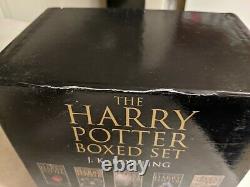 RARE! Harry Potter Complete Set Adult UK Edition Bloomsbury Hardcover Box