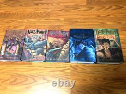 RARE SET! THE HARRY POTTER COLLECTION BOX SET 1 to 5 By J. K. Rowling, FINE HCDJ