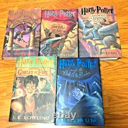 RARE SET! THE HARRY POTTER COLLECTION BOX SET 1 to 5 By J. K. Rowling, FINE HCDJ