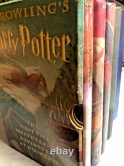 RARE SET! THE HARRY POTTER COLLECTION BOX SET 1 to 5 By J. K. Rowling, FINE HCDJ