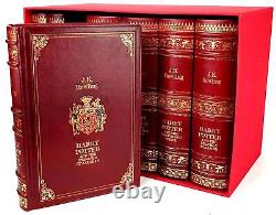 ROWLING- HARRY POTTER 7 book boxed, complete set, leather rebound