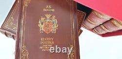 ROWLING- HARRY POTTER 7 book boxed, complete set, leather rebound