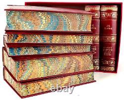 ROWLING- HARRY POTTER 7 book boxed, complete set, leather rebound