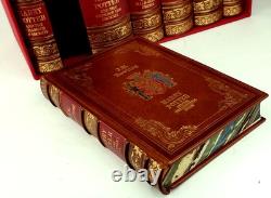 ROWLING- HARRY POTTER 7 book boxed, complete set, leather rebound, UK version