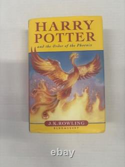 Rare HARRY POTTER THE ORDER OF THE PHOENIX FIRST EDITION UK 2003 HARDCOVER