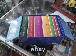 Rare Harry Potter Complete Box Set Blue Hardback Books 1-7