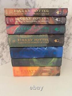 Scholastic 1st Edition 1st Print Harry Potter Complete Hardcover Book Set RARE