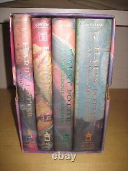 Scholastic 1st Print Harry Potter Complete Hardcover Boxed Book Set 1-4