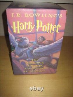 Scholastic 1st Print Harry Potter Complete Hardcover Boxed Book Set 1-4