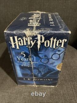 Scholastic Harry Potter Box Set Books 1-5 By J. K. Rowling Brand New Sealed Vtg
