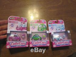 Shopkins Cutie Cars Die Cast Body Lot Set 32 Of 33 Cars 3 Pack Almost Complete