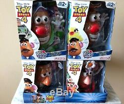 Toy Story 4 Mr. Potato Head COMPLETE 4 FIGURE COLLECTION withSTORE DISPLAYS Disney