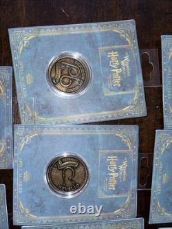 Universal Studios Harry Potter Hogsmeade Spell Marker Map + 11 Coins COMPLETE