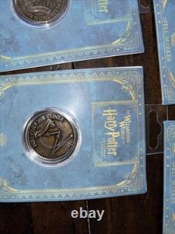 Universal Studios Harry Potter Hogsmeade Spell Marker Map + 11 Coins COMPLETE