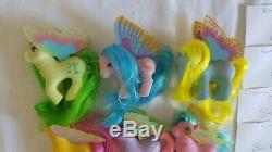 Vintage MY LITTLE PONY G1 WINDY WING 100% complete lot w combs Moon Jumper