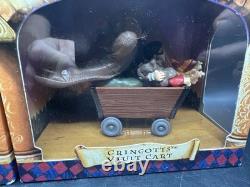 Vintage NEW Harry Potter Die-Cast Vehicles Complete Set Of 4 Motorcycle, Trolley