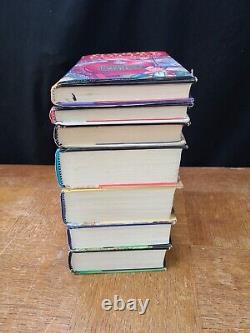 Vtg Harry Potter Complete Set Books 1-7 Rowling Hardcover with Dust Jackets