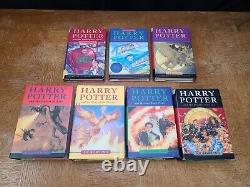 Vtg Harry Potter Complete Set Books 1-7 Rowling Hardcover with Dust Jackets
