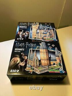 Wrebbit 3D Lot of 9 Harry Potter 3D Puzzles All Complete and assembled