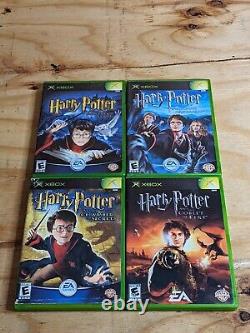 Xbox Complete Harry Potter CIB TESTED Chamber Of Secrets + Sorcerer's Stone +2