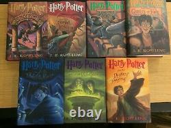 1ère Édition Complète Harry Potter Harback Set Withrare Chamber Of Secrets Edition