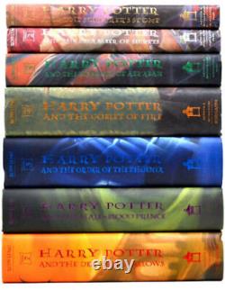 7 Hardcover Books Harry Potter Set Complete First Us Editions