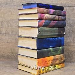 9 LIVRES HARDCOVER HARRY POTTER lot 1-7 SÉRIE COMPLÈTE J. K. Rowling Enfant Maudit
