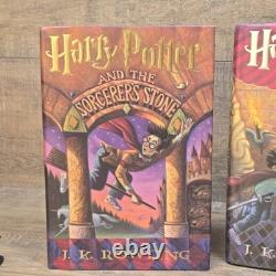 9 LIVRES HARDCOVER HARRY POTTER lot 1-7 SÉRIE COMPLÈTE J. K. Rowling Enfant Maudit