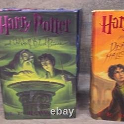 9 LIVRES HARDCOVER HARRY POTTER lot 1-7 SÉRIE COMPLÈTE J. K. Rowling Enfant Maudit