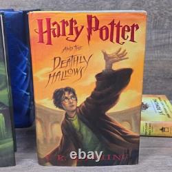 9 LIVRES HARDCOVER HARRY POTTER lot 1-7 SÉRIE COMPLÈTE J. K. Rowling Enfant Maudit