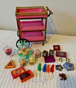American Girl Harry Potter Poudlard – Chariot de friandises Honeydukes presque complet, excellent état d’occasion++