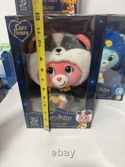 Bisounours x Harry Potter – 25 ans de magie – Lot complet de 4 ours en peluche NEUFS