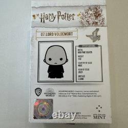 Chibi Lord Voldemort Série Harry Potter 1 oz pièce en argent 2021 Niue complète