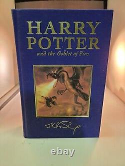 Coffret cadeau complet de livres Harry Potter Bloomsbury 4 volumes 1ère édition