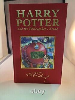 Coffret cadeau complet de livres Harry Potter Bloomsbury 4 volumes 1ère édition