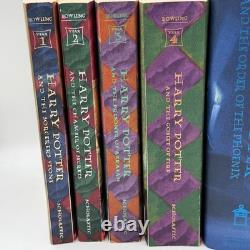 Coffret complet Harry Potter 1-7 Éditions originales véritables Scholastic PB HC Rowling
