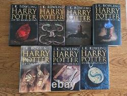 Coffret complet de Harry Potter en édition reliée. Édition adulte du Royaume-Uni. VOIR LA DESCRIPTION