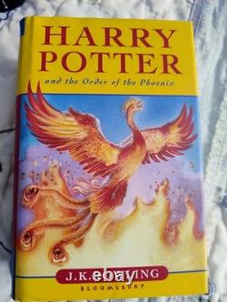 Coffret complet de livres Harry Potter reliés 1-7