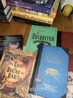 Coffret complet de livres reliés Harry Potter avec extras, lettre, cadeau - 18 livres