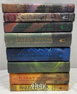 Coffret complet des livres Harry Potter en édition reliée, tomes 1-7 + L'Enfant Maudit