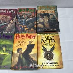 Coffret complet des livres Harry Potter en édition reliée, tomes 1-7 + L'Enfant Maudit