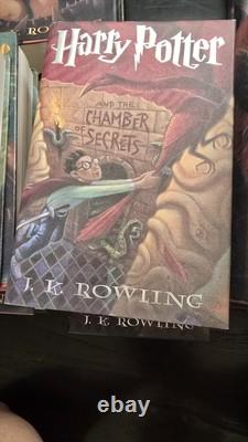 Coffret complet des livres en version reliée Harry Potter 1-7 1ère édition américaine J.K. Rowling