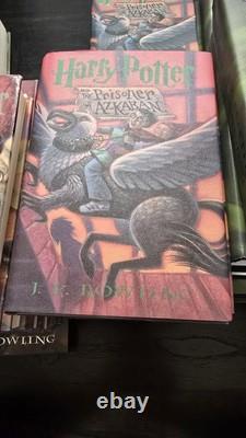 Coffret complet des livres en version reliée Harry Potter 1-7 1ère édition américaine J.K. Rowling