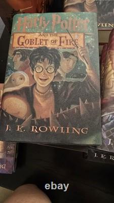 Coffret complet des livres en version reliée Harry Potter 1-7 1ère édition américaine J.K. Rowling